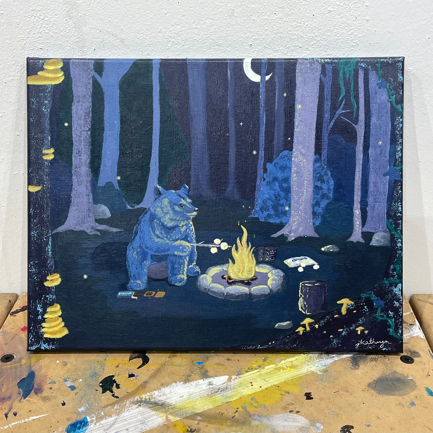 S'mores Night - Original Painting