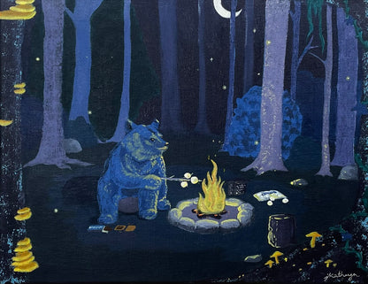 S'mores Night - Original Painting