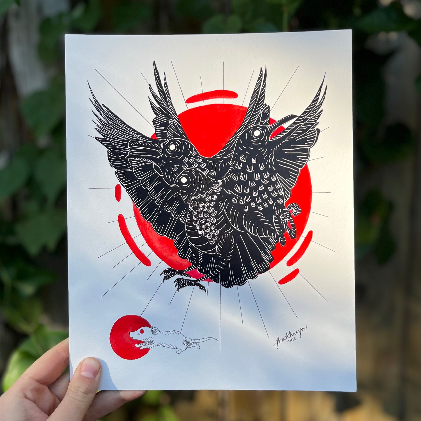 Mega Crow Art Print