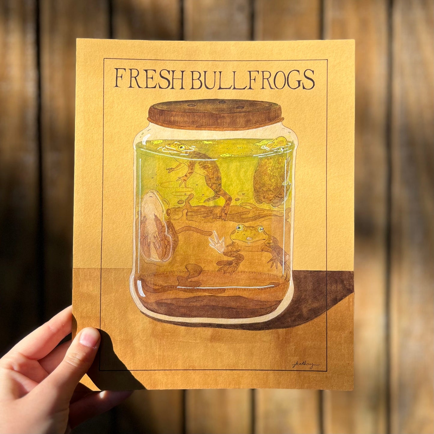 Fresh Bullfrogs Art Print