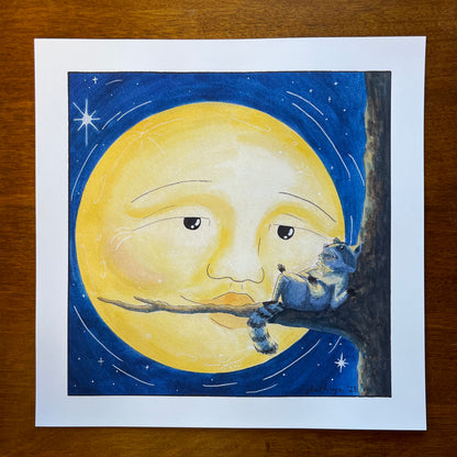 My Friend, The Moon Art Print