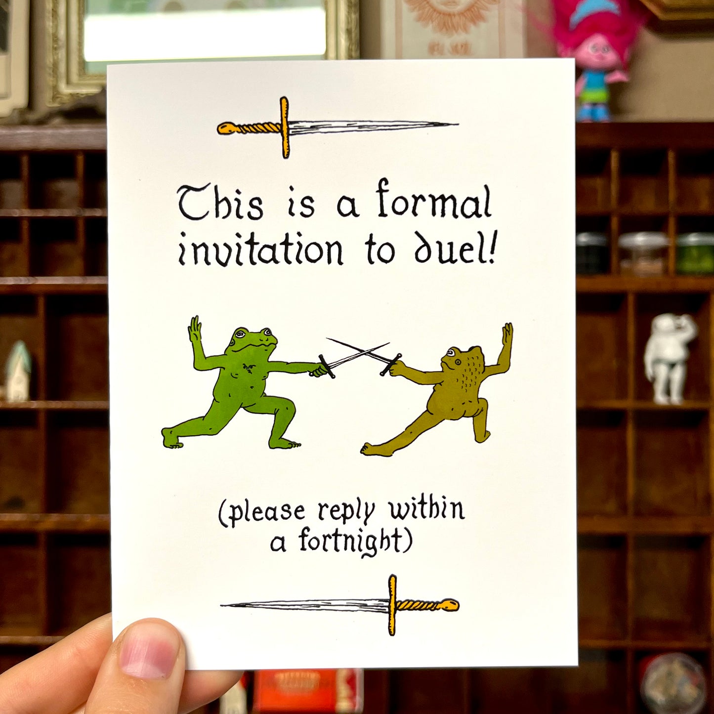 Duel Invite Greeting Card